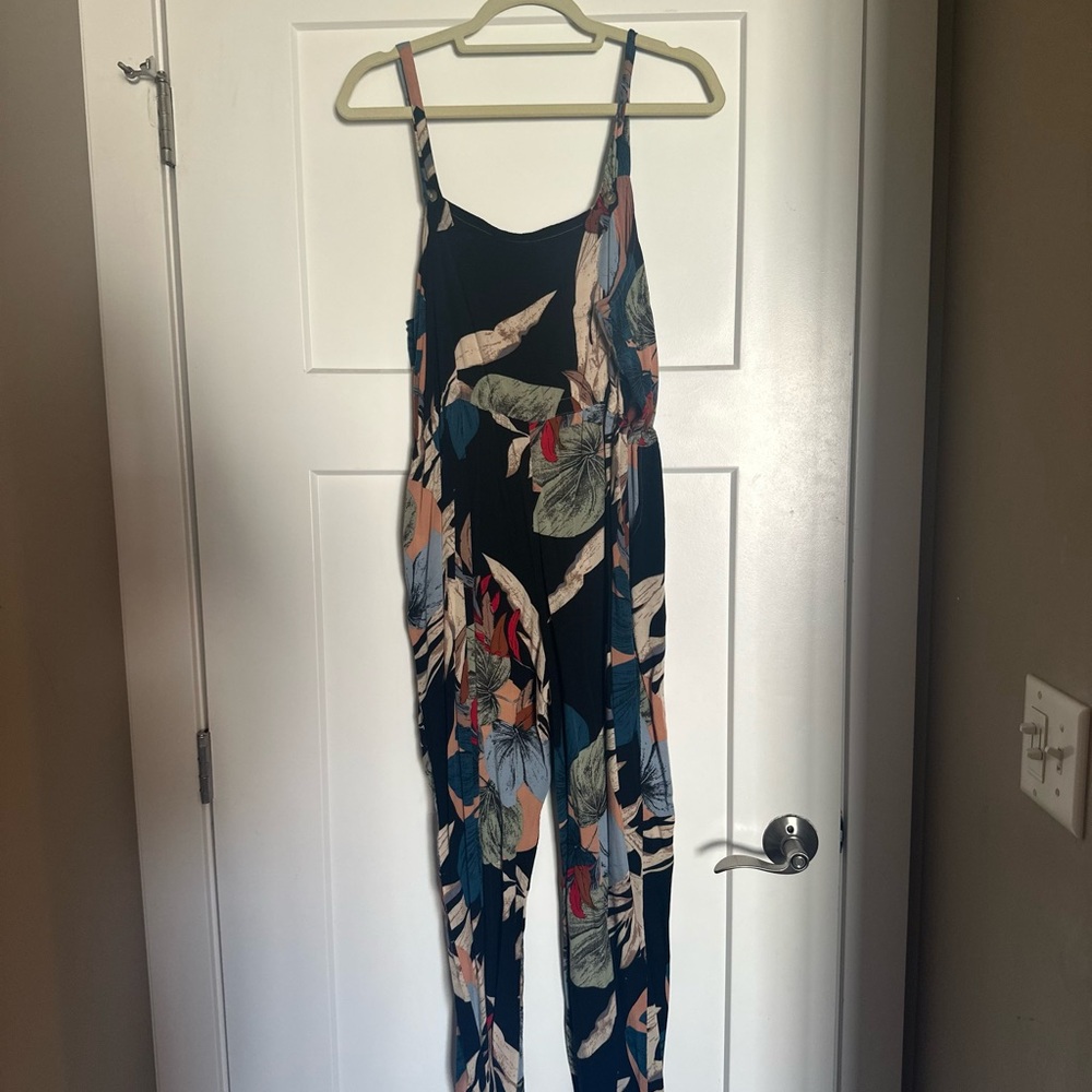 Baltic Born Black and Multicolor Floral Jumpsuit